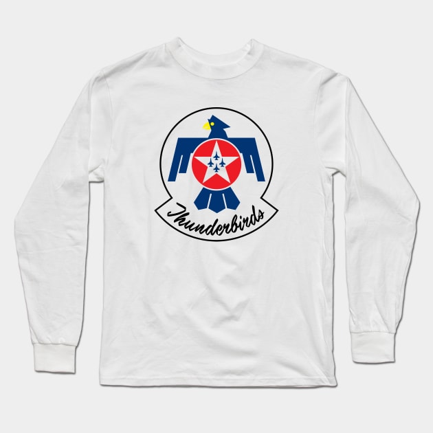 Mod.1 Air Force USAF Thunderbirds Long Sleeve T-Shirt by parashop